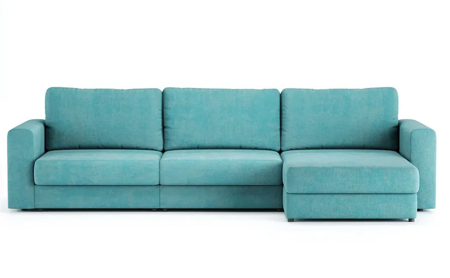 Диван угловой Ларсон 3М Nordic 71 аквамарин - 1