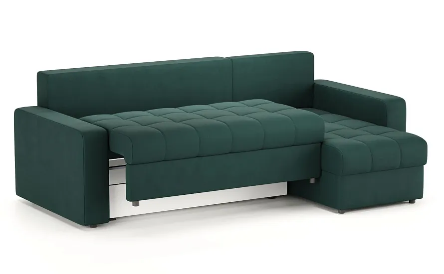 Диван угловой Тренто Leonardo 11 темно-зеленый - 4